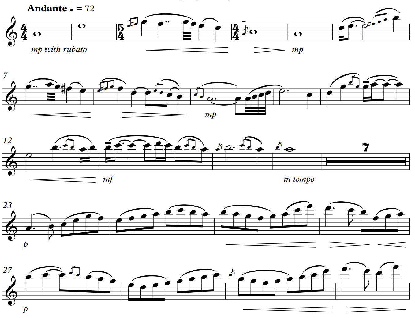 Irish Four Seasons (piano reduction) Preview